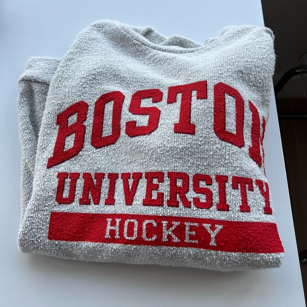 BU hockey sweatshirt